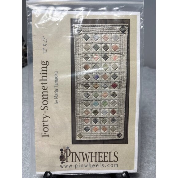 Pinwheels Forty-Something Quilting Pattern by Maria Tanaoka 12" X 27" Table Runn - Picture 5 of 6